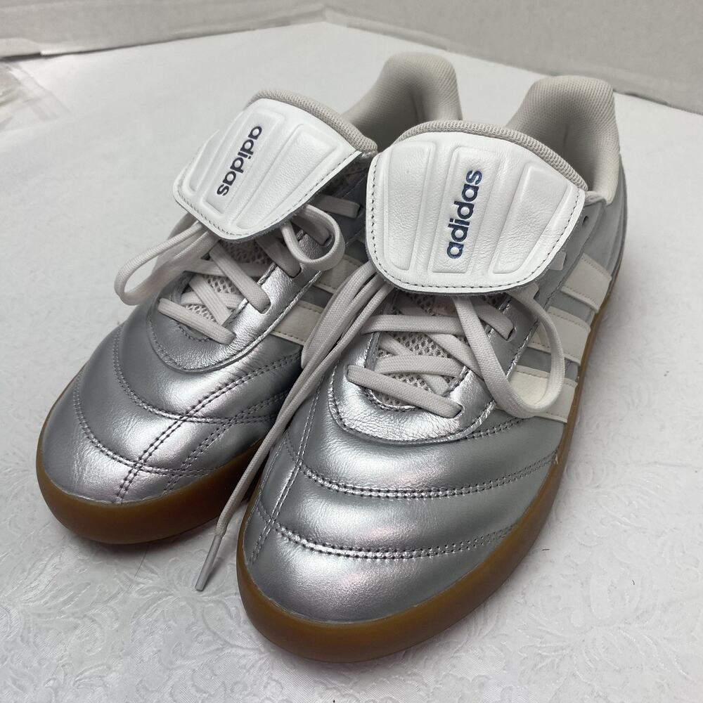 Adidas Barreda Mundial HP-6922 Padded Sneakers Silver Women's 8.5 NWT